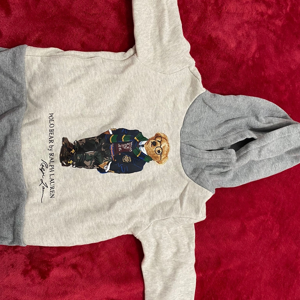 Polo Bear by Ralph Lauren Gray Hoodie